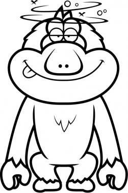 Çizgi film aptal makak