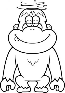 Çizgi film aptal Orangutan