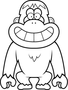 Çizgi film Orangutan sırıtış