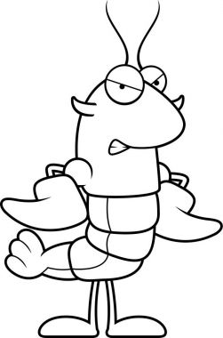 Çizgi film kızgın kerevit