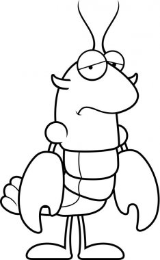 Çizgi film üzgün kerevit