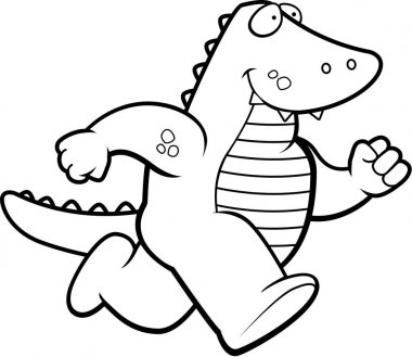 Çizgi film timsah çalışan