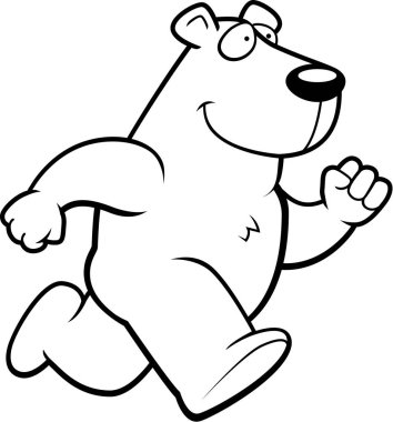 Çizgi film kutup ayısı çalışan