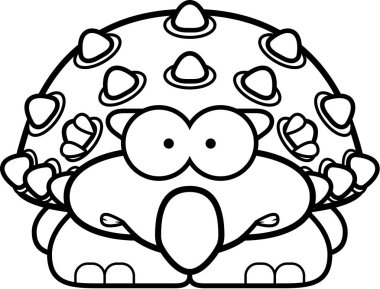 Gergin küçük Ankylosaurus