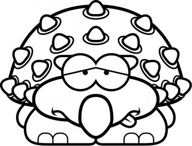 Hasta küçük Ankylosaurus