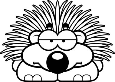 Sıkılmış küçük kirpi