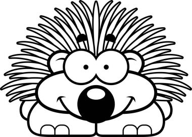 Gülümseyen küçük kirpi