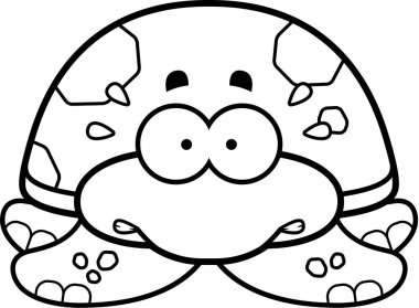 Gergin küçük deniz kaplumbağası