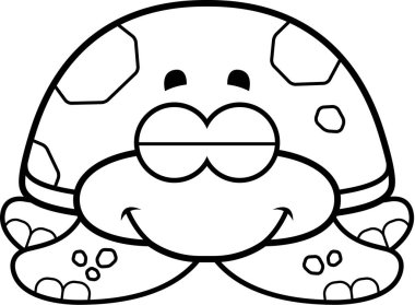 Uyuyan küçük deniz kaplumbağası