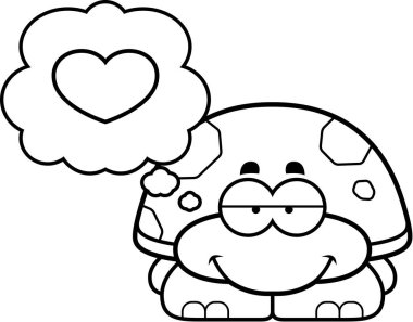 Aşık küçük kaplumbağa