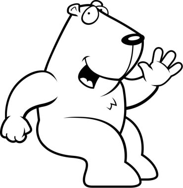 Çizgi film Groundhog oturma