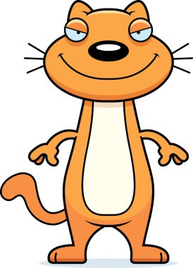 Kurnaz karikatür kedi