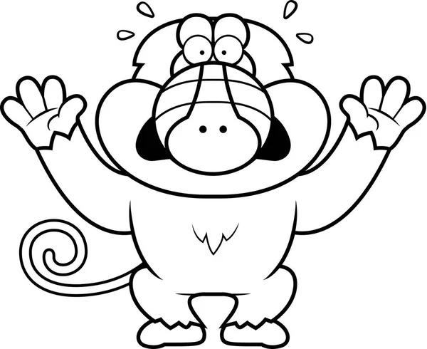 Panik karikatür maymun