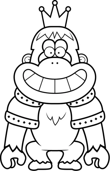 Dibujos animados Orangután Rey — Archivo Imágenes Vectoriales