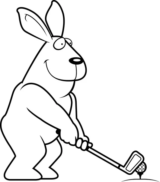 Kreslený králík Golf — Stockový vektor