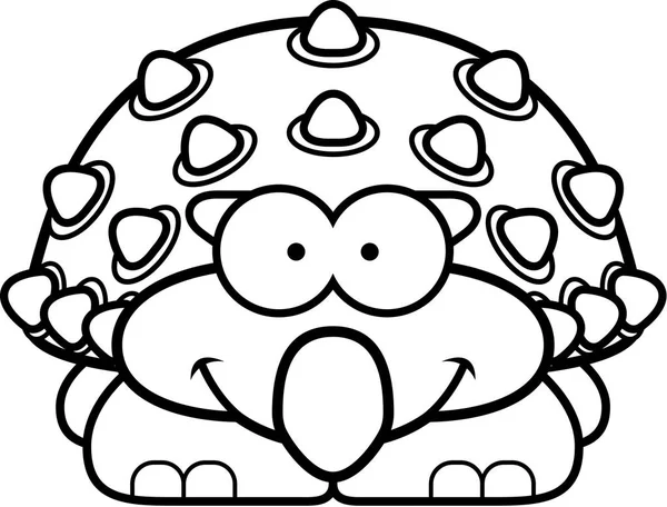 Gülümseyen küçük Ankylosaurus