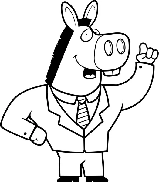 Traje de burro de dibujos animados — Vector de stock