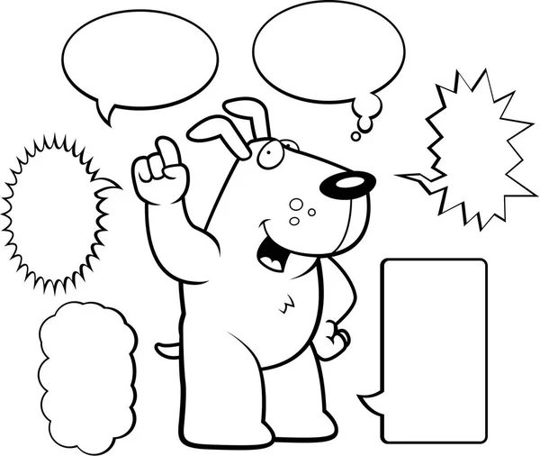 Cartoon Dog Talking — Stock Vector