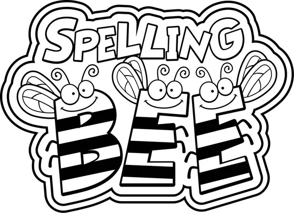 Cartoon Spelling Bee — Stock Vector