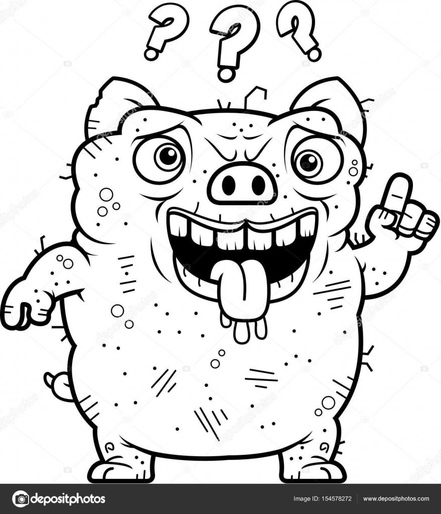 Confused Ugly Pig Stock Vector Image by ©cthoman #154578272 Confused Ugly Pig Stock Vector Image by ©cthoman #154578272