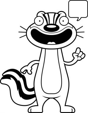 Konuşuyor karikatür sincap