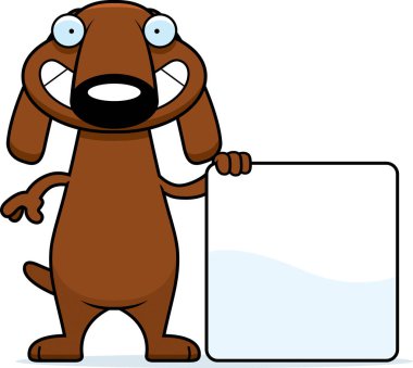 Çizgi film Dachshund işareti