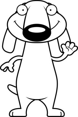 Çizgi film Dachshund sallayarak