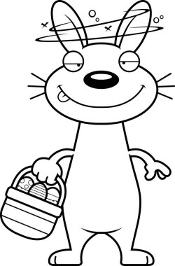 Sarhoş karikatür Paskalya tavşanı