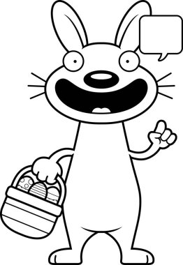 Konuşuyor karikatür Paskalya tavşanı