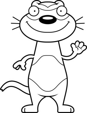 Çizgi film gelincik sallayarak