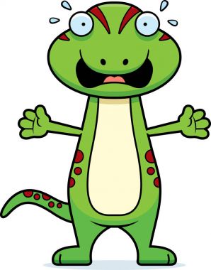 Korkmuş karikatür Gecko