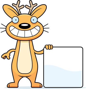 Çizgi film Jackalope işareti