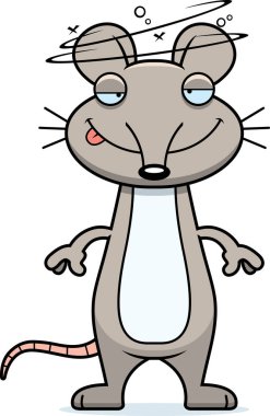 Sarhoş karikatür fare