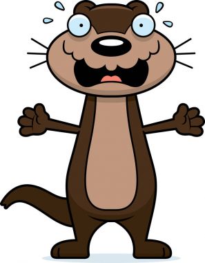 Korkmuş karikatür Otter