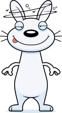 Sarhoş karikatür tavşan