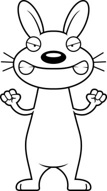 kızgın karikatür tavşan