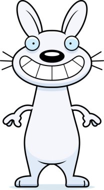 mutlu karikatür tavşan