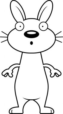 Sürpriz karikatür tavşan