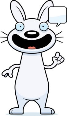 Konuşuyor karikatür tavşan