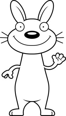 Sallayarak karikatür tavşan