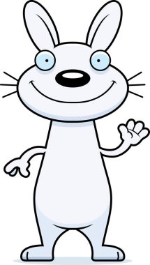 Sallayarak karikatür tavşan