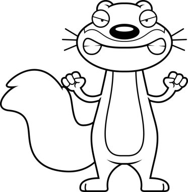 kızgın karikatür Sincap