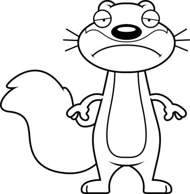 Üzgün çizgi film sincap