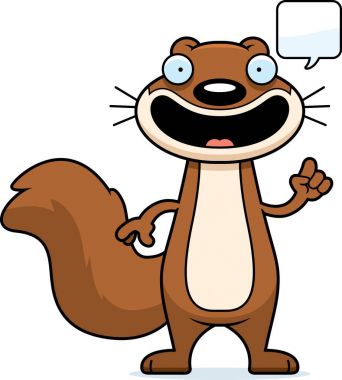 Konuşuyor karikatür sincap