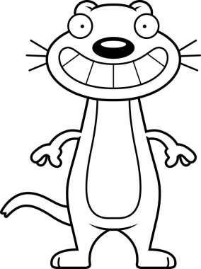 Mutlu karikatür gelincik