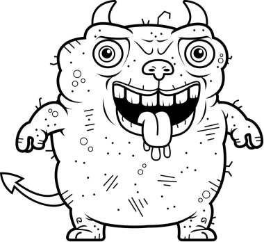 Çirkin şeytan ayakta