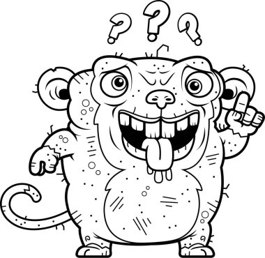 Karışık çirkin maymun