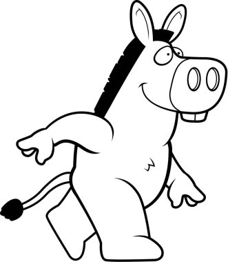 Çizgi film eşek yürüyüş