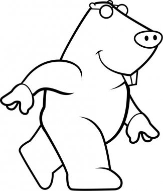 Çizgi film köstebek yürüyüş