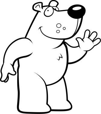 karikatür ayı sallayarak